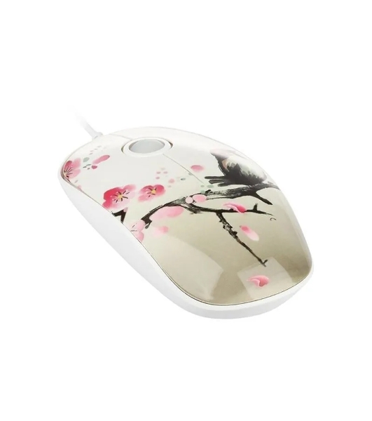 Мышь проводная Qumo Office M43 Serenity белый, 1000 dpi, USB, кнопки - 3