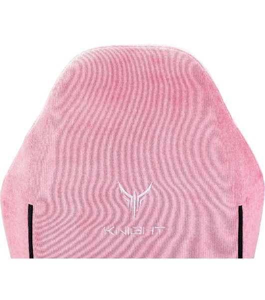 Кресло Knight N1 Fabric розовый, велюр, 120 кг, механизм качания