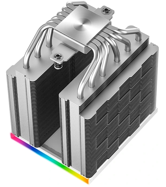 Кулер для процессора DEEPCOOL AK620 DIGITAL SE WH LGA20XX/1700/1200/115X/AM5/AM4 (9шт/кор, TDP 260W, PWM, DUAL Fan 120мм, 6 тепл. трубок, ARGb, белый) RET (R-AK620-WHADMN-GJD)