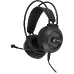 Гарнитура Oklick HS-L300G чёрный, проводная, 3.5 мм, подсветка, фото 1