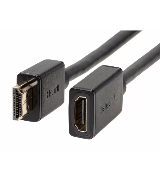 Кабель удлинительный HDMI-19M---HDMI-19F ver 2.0, 2m, TELECOM TCG235MF-2M