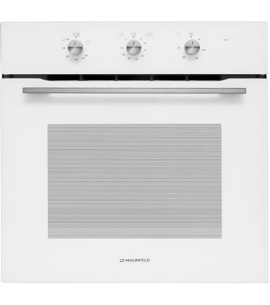 Шкаф духовой газовый с электрическим грилем Maunfeld MOGS703W, встраиваемый