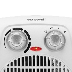 Тепловентилятор Maxwell MW-3458 (W), белый, 1000/2000 Вт, 20 м2, термостат, фото4