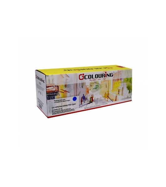 Картридж лазерный Colouring CG-CF211A (131A)/731 голубой (1800 стр.) для принтеров HP LaserJet Pro 200 Color M251/276 Canon i-SENSYS LBP7110CW/LBP7100CN/MF8280CW/MF8250CN/MF8230CN/MF8210CN