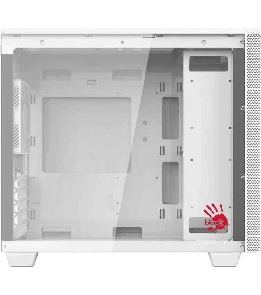 Компьютерный корпус Bloody BD-CC117F белый без БП mATX 5x120мм 1xUSB 2.0 1xUSB 3.0 audio bott PSU