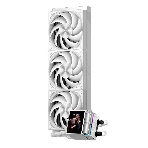 Система охлаждения Water Cooling System PCCooler DS360 Display WH (310W, 360мм, LED, белый, ARGb Pump/Fans: 3x120мм, 90.56CFM, 39.8dBA, 2500RPM/Pump height 65мм, 15dBA, 2600RPM, Rad thickness 27мм/S: 1851, 1700, 1200, 115X, AM5, AM4), фото2