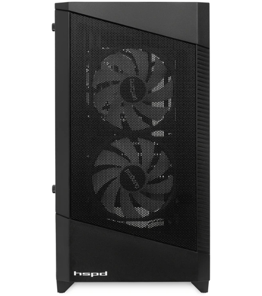 Компьютерный корпус HSPD M330, Mesh Mini-tower, черный, TG, 0.6 SPCC, 3x120mm ARGB mATX, mITX 175/330/160mm 2x2.5', 2x3.5', 4xPCI 1xUSB-A 3.0, 2xUSB-A1.0 365x216x405mm