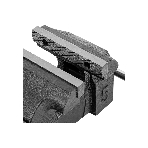Тиски слесарные Denzel BVH-125, 125 мм, поворотные, стальная направляющая, с наковальней, фото5
