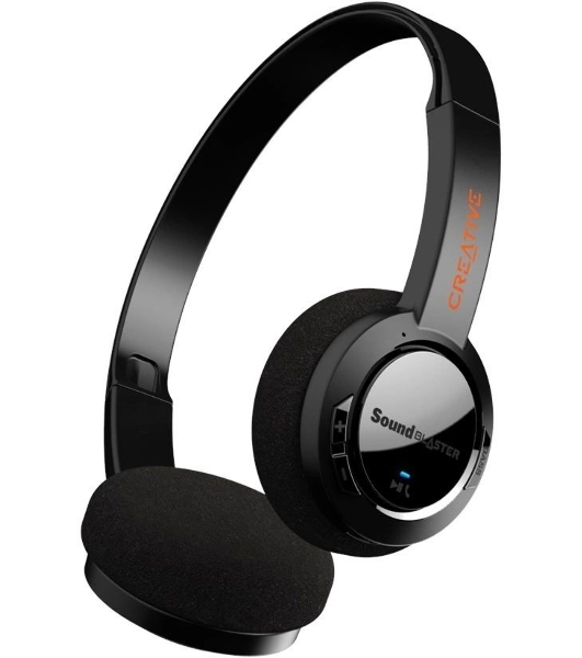 Беспроводные/проводные наушники Creative Jam V2 черный, накладные, Bluetooth + USB-C, до 22 ч