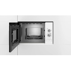 Встраиваемая микроволновая печь Bosch BFL 520MW0 белый, 20 л, 800 Вт, переключатели - поворотный механизм, фото3