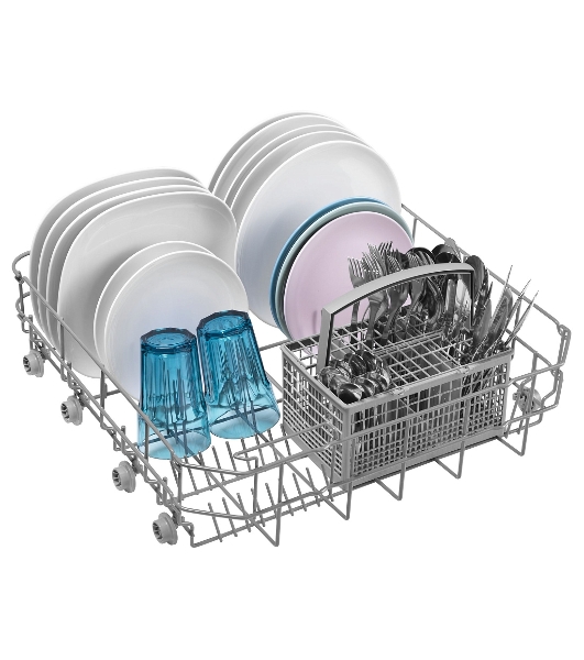 Встраиваемая посудомоечная машина HOMSair DW64E, серебристый, 59.8 см, 12 компл., 49 дБ, класс A++