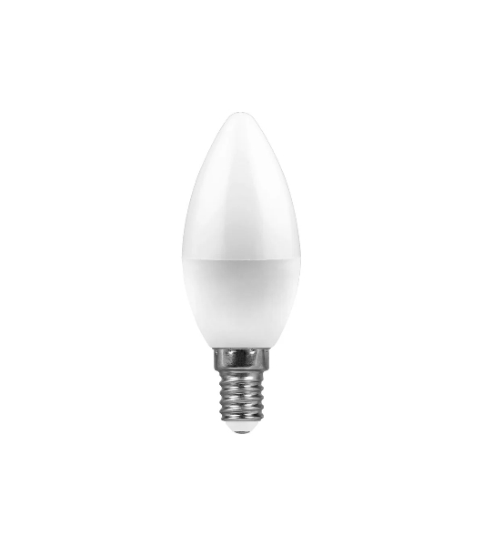 Лампа светодиодная Feron LB-97 7W 230V E14 6400K свеча