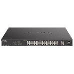 Коммутатор D-Link DGS-1100-26MPPV2/A3A, 24×1 Гбит/с + 2×1 Гбит/с SFP, настраиваемый, фото 1
