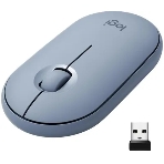 Мышь беспроводная Logitech Pebble M350 серый, 1000 dpi, радиоканал, Bluetooth, USB, кнопки - 3, фото 1