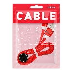Дата-кабель Smartbuy USB - 2 в 1 Micro+8 pin, длина 1,2 м, красный (iK-212 red)/60, фото3