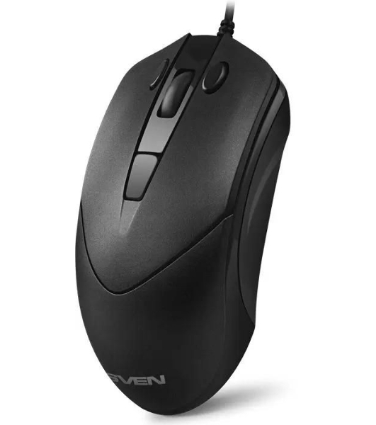 Мышь проводная SVEN RX-100 черный, 4000 dpi, USB, кнопки - 6