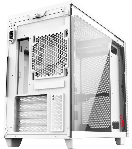 Компьютерный корпус Bloody BD-CC117F белый без БП mATX 5x120мм 1xUSB 2.0 1xUSB 3.0 audio bott PSU