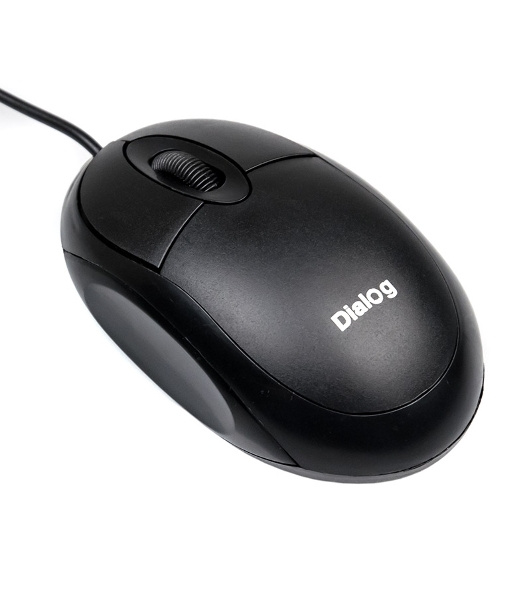 Мышь проводная Dialog Comfort MOC-10U черный, 1200 dpi, USB, кнопки - 3