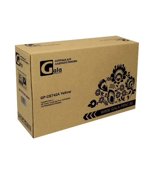 Картридж лазерный GalaPrint GP-CE742A желтый (7300 стр) для HP Color LaserJet CP5225