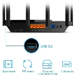 Роутер TP-Link Archer AX73 AX5400 Dual Band Wireless Gigabit Router, 1.5 GHz Tri-Core CPU, 1 GE WAN + 4 GE LAN ports, 1× USB 3.0 Port, support 1024-QAM, OFDMA, MU-MIMO, Airtime Fairness, Beamforming, 160MHz Channel Width, come with HomeShieldTM, support Russia PPTP/L2TP/PPPoE, фото4