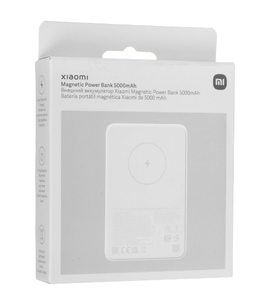 Портативный аккумулятор Xiaomi BHR9303GL 5000mAh 18W 2.4A USB-C беспров.зар. белый
