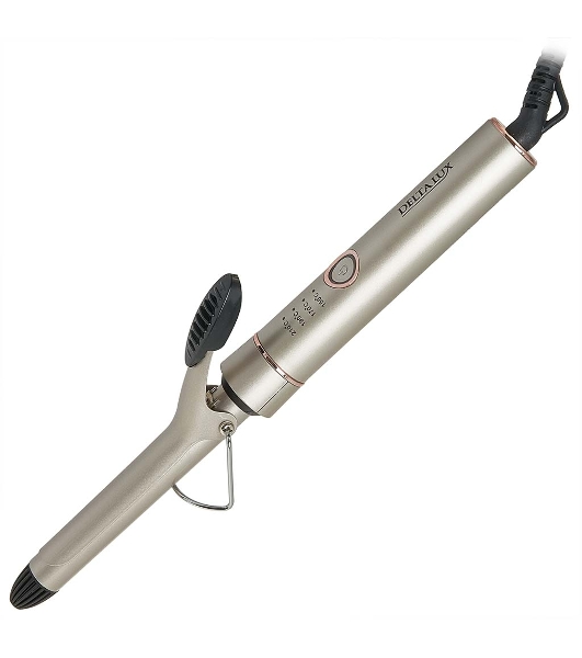 Щипцы для завивки волос DELTA LUX DE-5400 серый, 19 мм, 210 °C, 4 режима