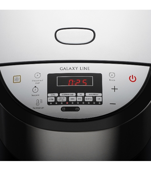 Мультиварка Galaxy Line GL 2648 серый, индукционная, объем 4 л, 1350 Вт, 11 программм