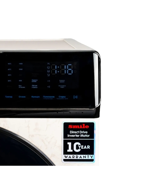 Стиральная машина Smile SWMSW10MB1400 бежевый, загрузка фронтальная 10 кг, 1400 об/мин, класс: А+