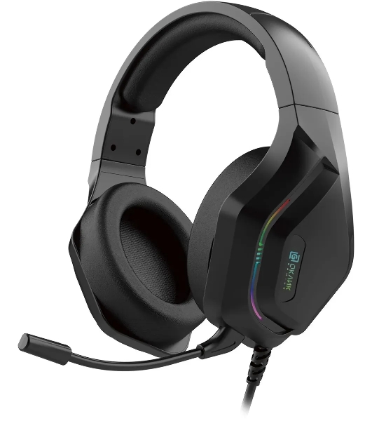 Гарнитура Oklick HS-L600G чёрный, проводная, USB, подсветка