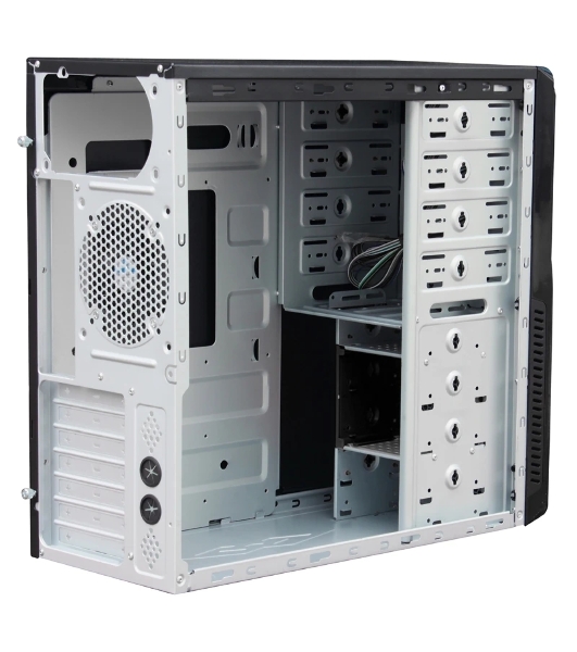 Компьютерный корпус MidiTower Powerman BA833 черный (без блока питания)