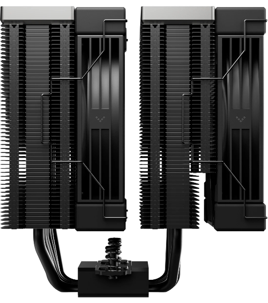 Кулер для процессора DEEPCOOL AK620 G2 LGA1851/1700/1200/115X/AM5/AM4 (8шт/кор, TDP 260W, PWM, DUAL Fan 120мм, 6 тепл. трубок, Copper Base, Wood-grain top cover, черный) RET (R-AK620G2-BKNNMN-GJD)