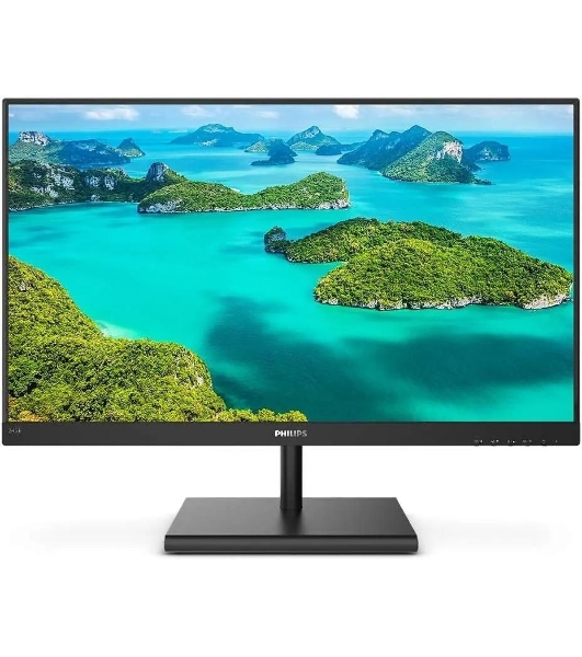 Монитор 23.8' Philips 245E1S IPS 2560x1440, 75 Гц, 4 мс, 16:9, 250 кд/м2, 1xHDMI, 1xDP, 1xVGA, 1x3.5 мм, черный
