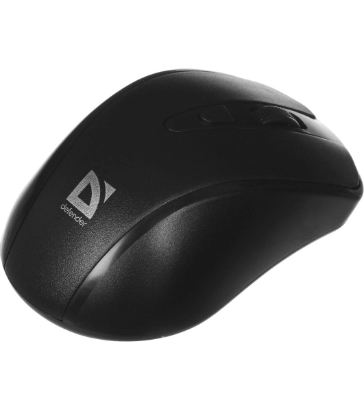 Мышь беспроводная Defender Datum MM-265 черный, 1600 dpi, радиоканал, USB, кнопки - 4