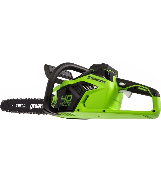 Цепная пила аккумуляторная (2005807UA) GreenWorks GD40CS18, 40V, 40 см, бесщеточная, 1,8 КВТ, с АКБ 2АЧ и ЗУ