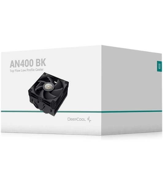 Кулер для процессора DEEPCOOL AN400 черный 92мм алюминий+медь 2900rpm 31db 4-pin 150W 52,5мм