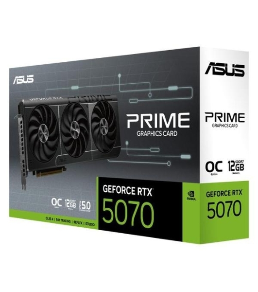 Видеокарта ASUS PRIME-RTX 5070-O12GRTX 5070,HDMIx1,DPx3,12G,D7; 90YV0M10-M0NA00