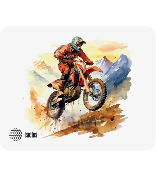 Коврик для мыши Cactus Motobike 250x200x3мм (CS-MP-D12S)