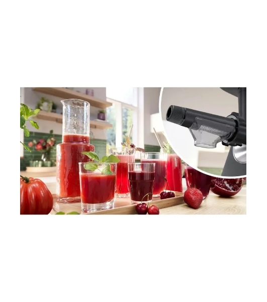 Мясорубка электрическая Bosch MFWS650B черный, 2100 Вт, 3.5 кг/мин, реверс, защита от перегрузки, насадки - 5