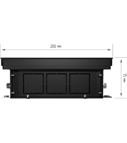 Конвектор внутрипольный Royal Thermo ATRIUM-75/200/1000-DG-U-NA