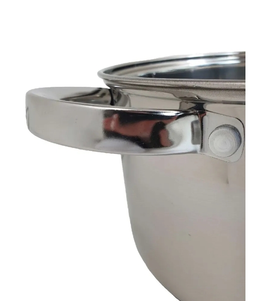 Кастрюля WEBBER BE-157/2 из нержавеющей стали со стеклянной крышкой d=20; 3.5 л (12)