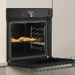 Встраиваемая электрическая духовка Gorenje BFS6148B, объем 77 л, макс. температура 230 градусов, сенсорное/поворотное управление, Wi-Fi, пар (FullSteam), сувид, AirFry, автоматические программы, телескопические направляющие на одном уровне, термощуп, динамическая система охлаждения, многоуровневое приготовление, PerfectGrill, энергоэффективность А+, черный, фото3