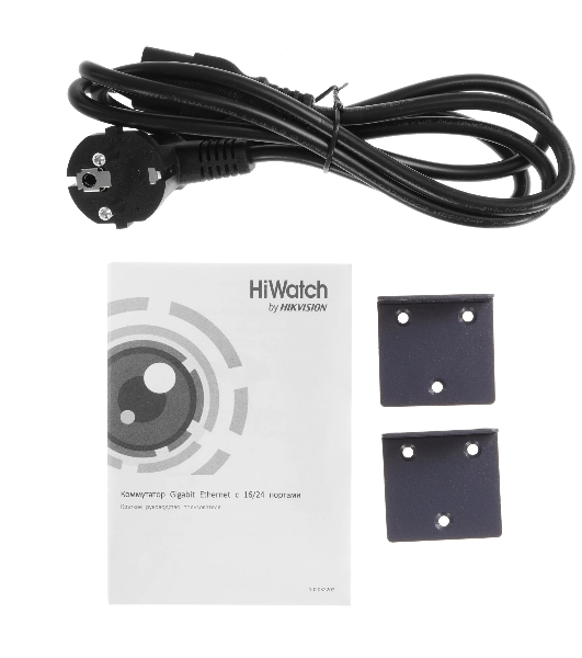 Коммутатор HiWatch DS-S1816GP, 16×1 Гбит/с PoE + 2×1 Гбит/с SFP, неуправляемый