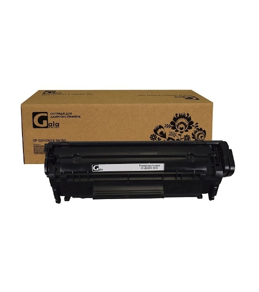 Картридж лазерный GalaPrint GP-Q2612X черный (3000 стр) для HP LJ 1010/1012/1015/1018/1020/1022/3015/3020/3030/3050/3052/3055/M1005/M1005MFP/M1319/M1319MFP Series Canon LBP2900/3000