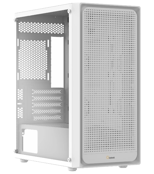 Компьютерный корпус Ocypus Gaммa C50 без БП белый (Gaммa-C50-WHG000XX-GL)