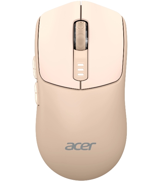 Мышь беспроводная Acer OMR312 розовый, 3200 dpi, радиоканал, Bluetooth, USB, кнопки - 5