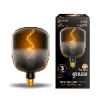 Лампа светодиодная Gauss Filament V140 5W 200lm 1800К Е27 black-clear flexible LED, фото 1