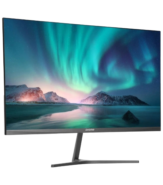 Монитор 23.8' Digma Progress 24P503F IPS 1920x1080, 100 Гц, 5 мс, 16:9, 250 кд/м2, 1xHDMI, 1xDP, 1xVGA, 1x3.5 мм, темно-серый