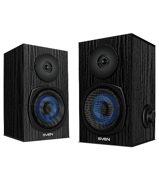 Акустическая система 2.0 SVEN SPS-576 черные (2x4W, Bluetooth, дерево)