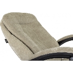 Кресло руководителя Бюрократ T-9950MSG-F Fabric песочный Light-21, крестов. пластик, подст. для ног, фото2