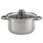 Кастрюля WEBBER BE-157/2 из нержавеющей стали со стеклянной крышкой d=20; 3.5 л (12), фото 1